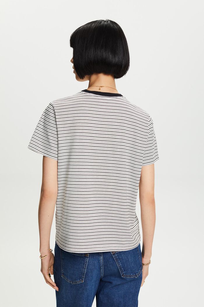 T-Shirt mit Streifen, 100% Baumwolle