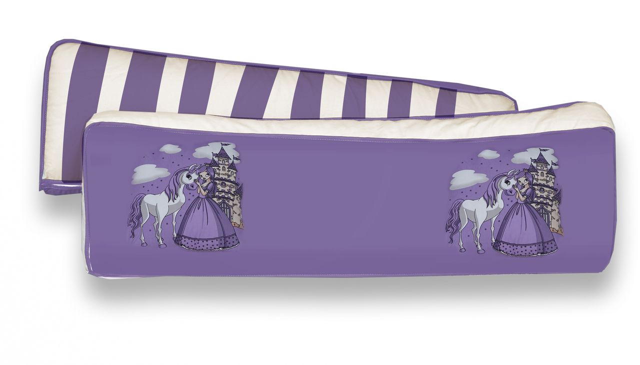 Ticaa 2er Rückenkissen-Set Prinzessin-lila