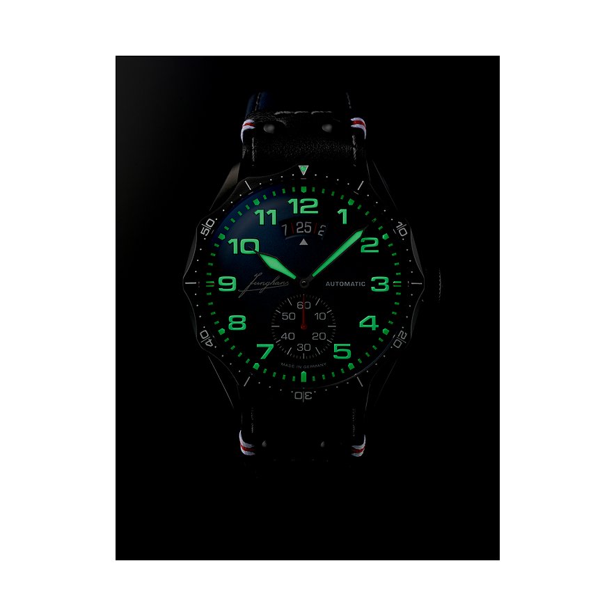 Junghans Unisexuhr Meister Pilot Automatic Navy Blue