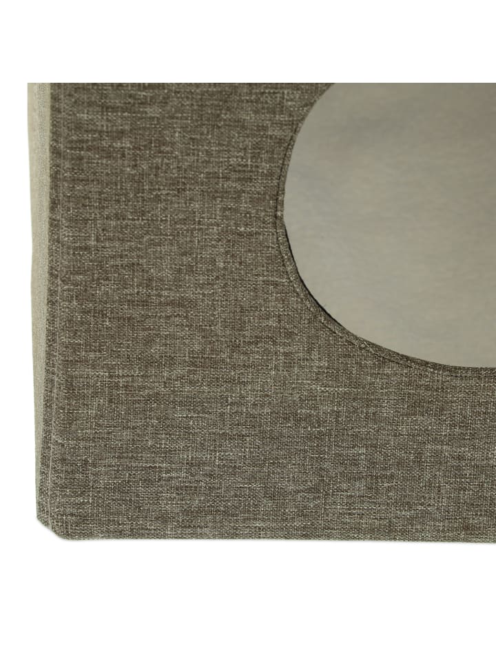relaxdays Katzenhöhle in Grau/ Weiß - (B)38 x (H)44 x (T)38 cm günstig kaufen onesize