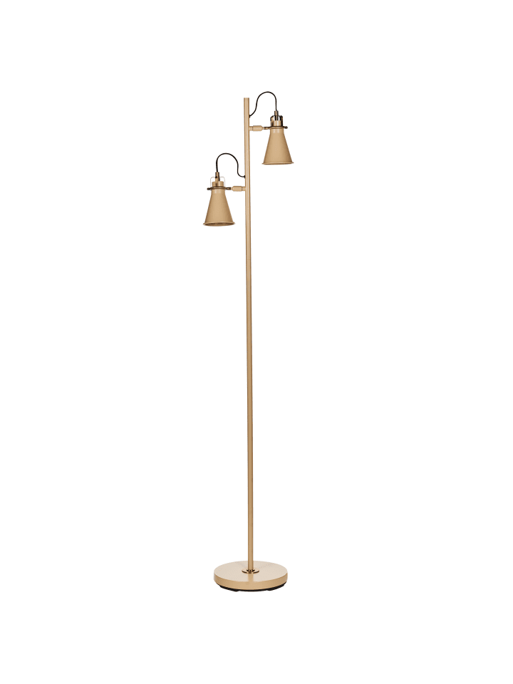 Beliani Stehleuchten MOYOLA in Beige/Gold - (W) 25 x (H) 165 x (L) 42 cm günstig kaufen onesize