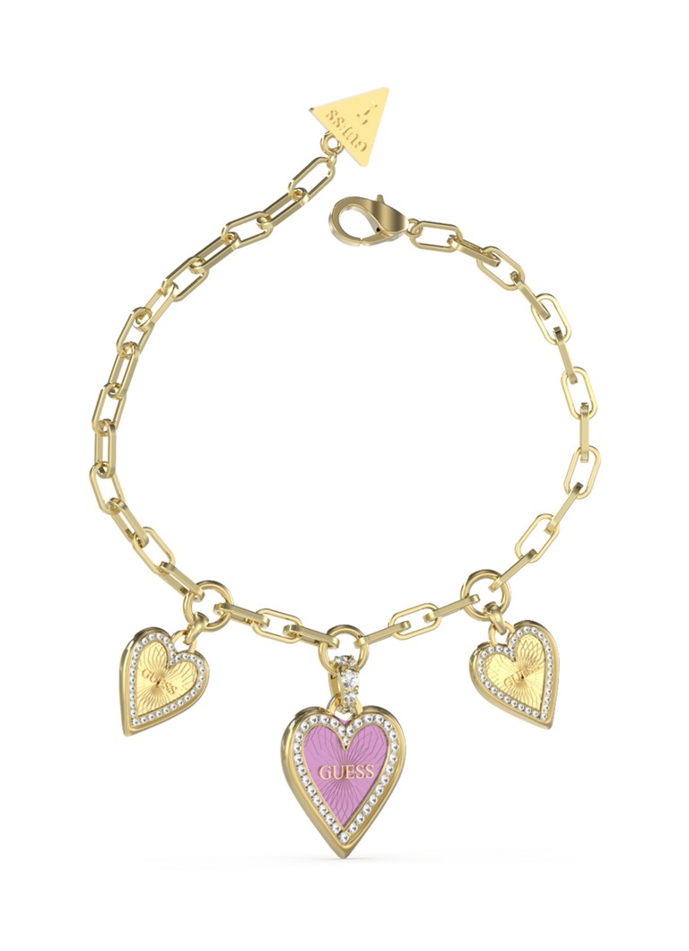 Braccialetto con charm GUESS e zirconi cubici JUBB03235JWYGPPS