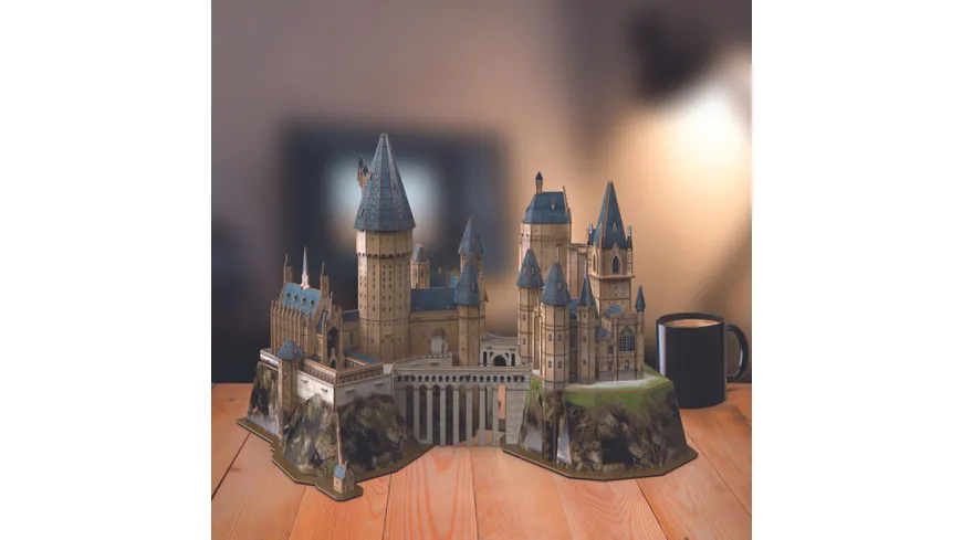 Spin Master 4D Build - Harry Potter, Hogwarts Castle, 3D-Puzzle des magischen Harry Potter-Schlosses , 209 Teile