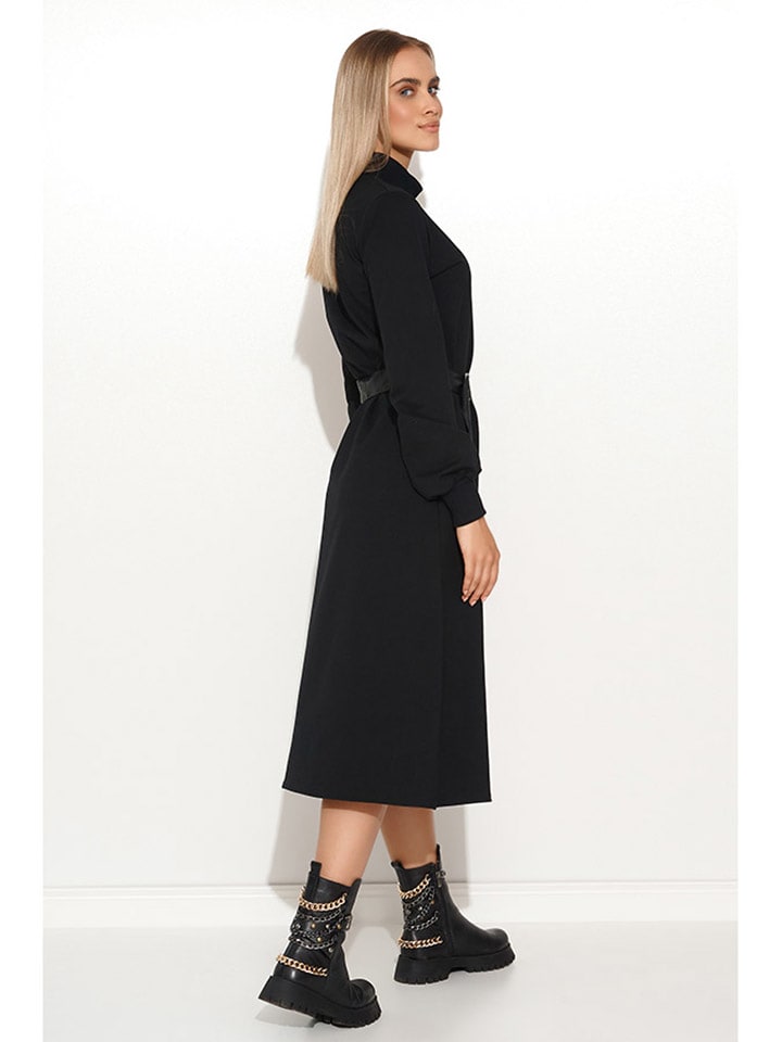 Makadamia Kleid in Schwarz günstig kaufen