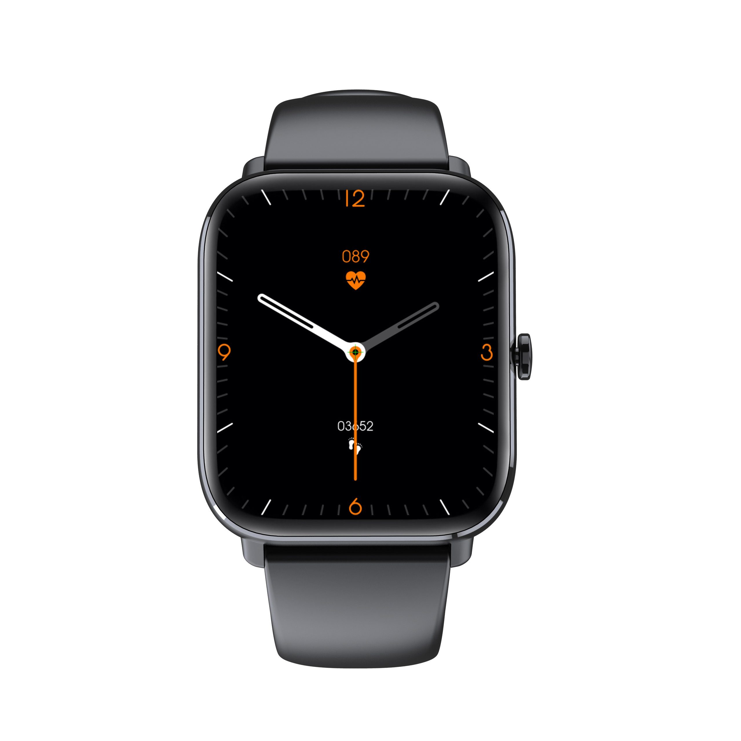 Levowatch L11 Smartwatch (4,3 cm/1,7 Zoll), Wechselband, Thermometer, Alu-Umrandung, 24 Sportmodi (2x Armbänder), Herren