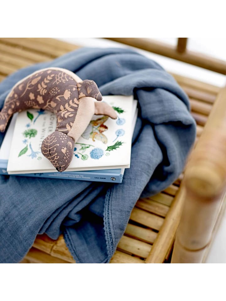 Bloomingville mini Wickeltuch Muslin in Blau günstig kaufen onesize