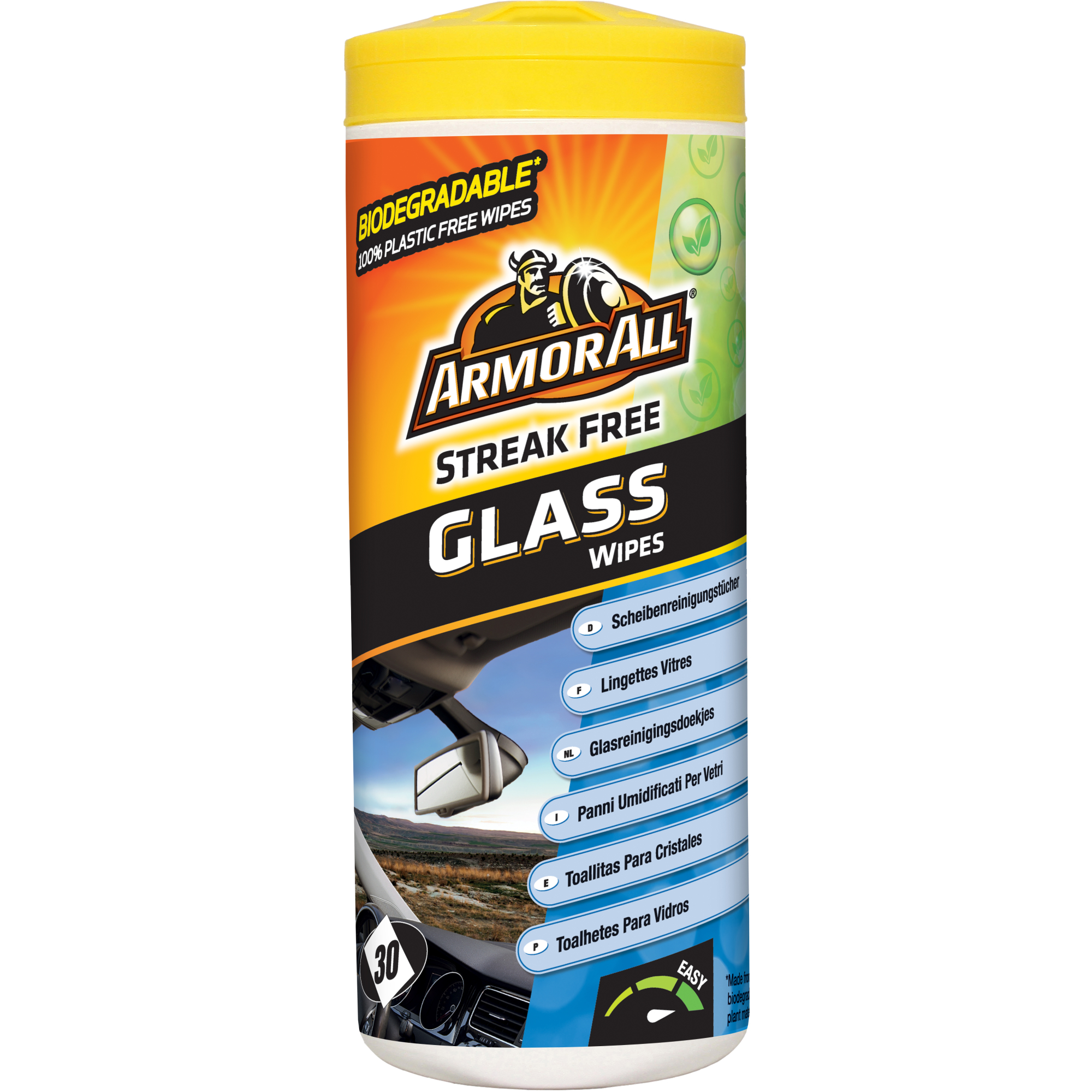 ARMOR ALL Scheiben-Reinigungs-Tücher, 30 Stück - ATU