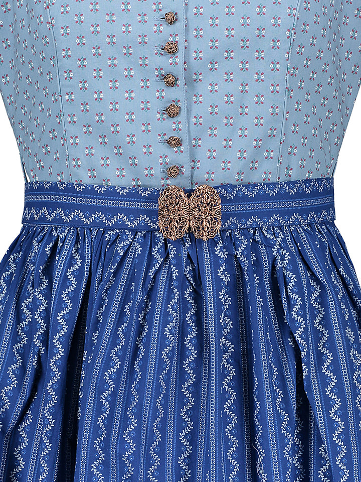 Almsach Dirndl in Hellblau/ Blau günstig kaufen