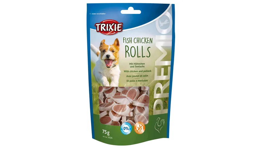 Trixie Premio Rolls Hühnchen & Seelachs 75 g 75 g