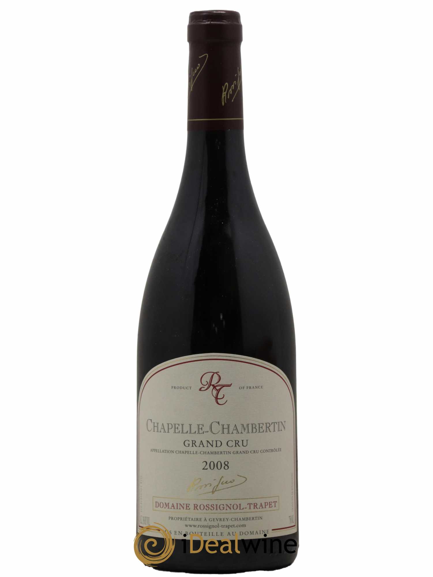 Chapelle-Chambertin Grand Cru Rossignol-Trapet (Domaine)  2008 - Lot de 1 Bouteille