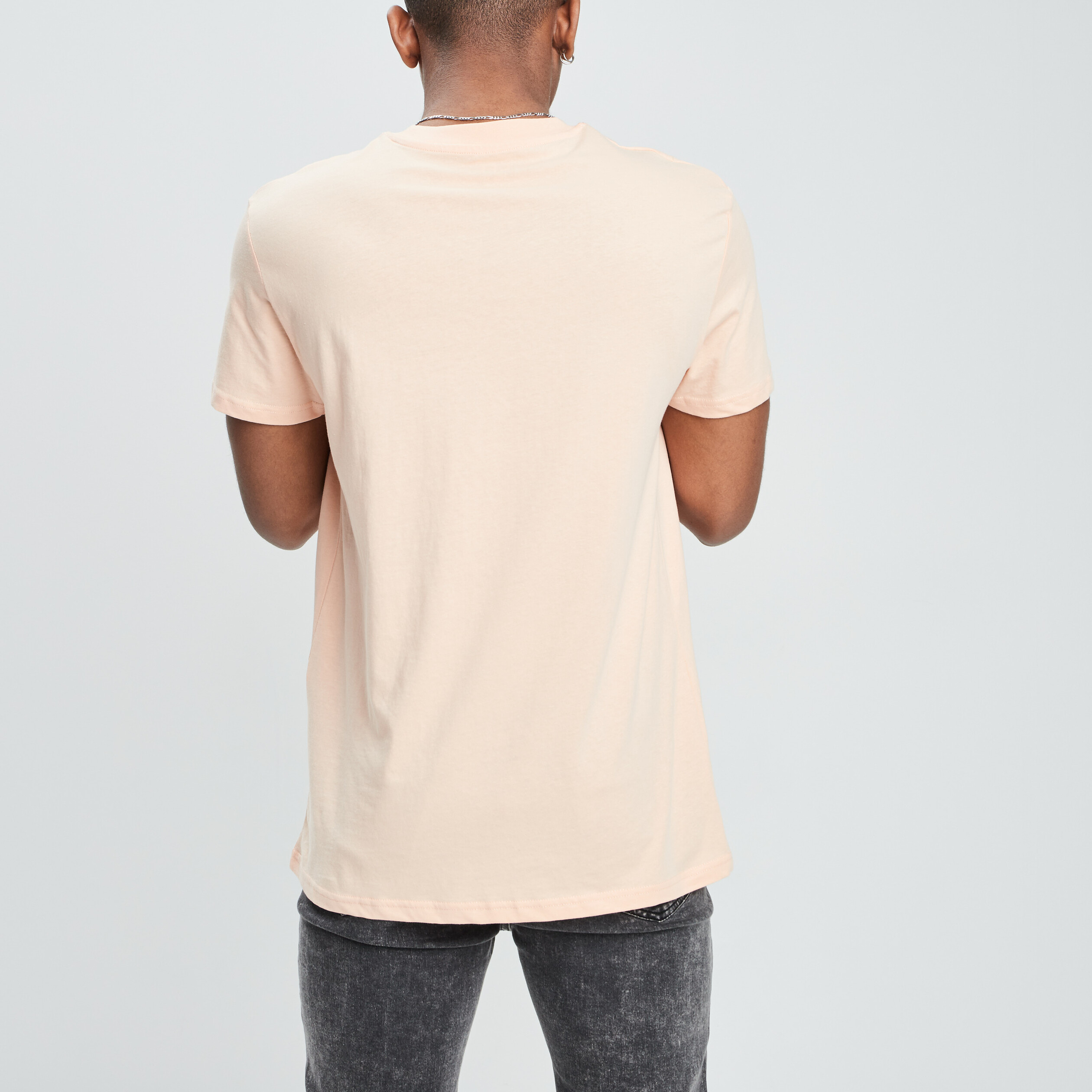 T-shirt manches courtes orange clair homme | La Halle