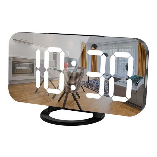 Oglindă cu ceas deșteptător EDENWOOD Mirror