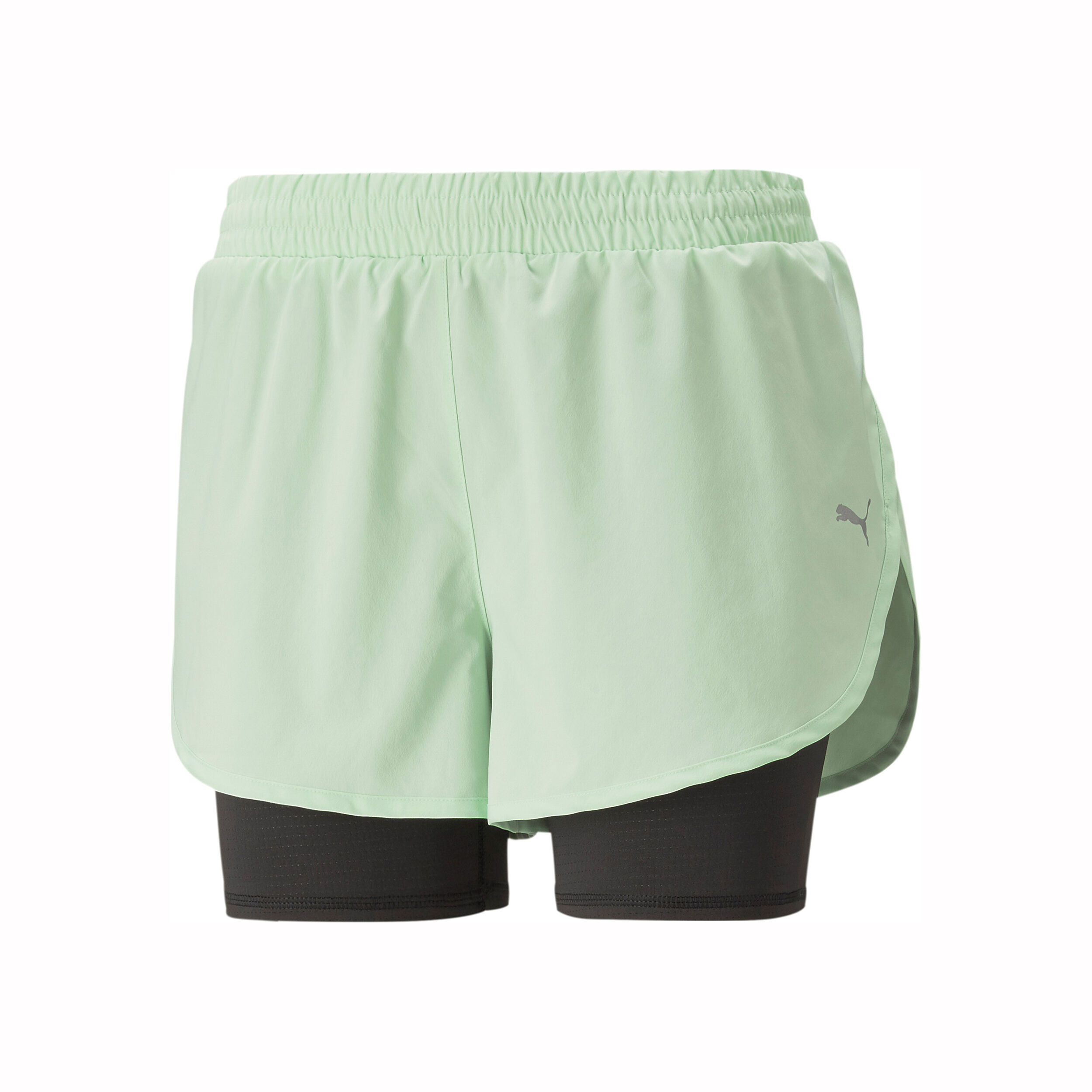 Run Favorite Woven 2in1 3in Shorts Damen - Mint, Schwarz
