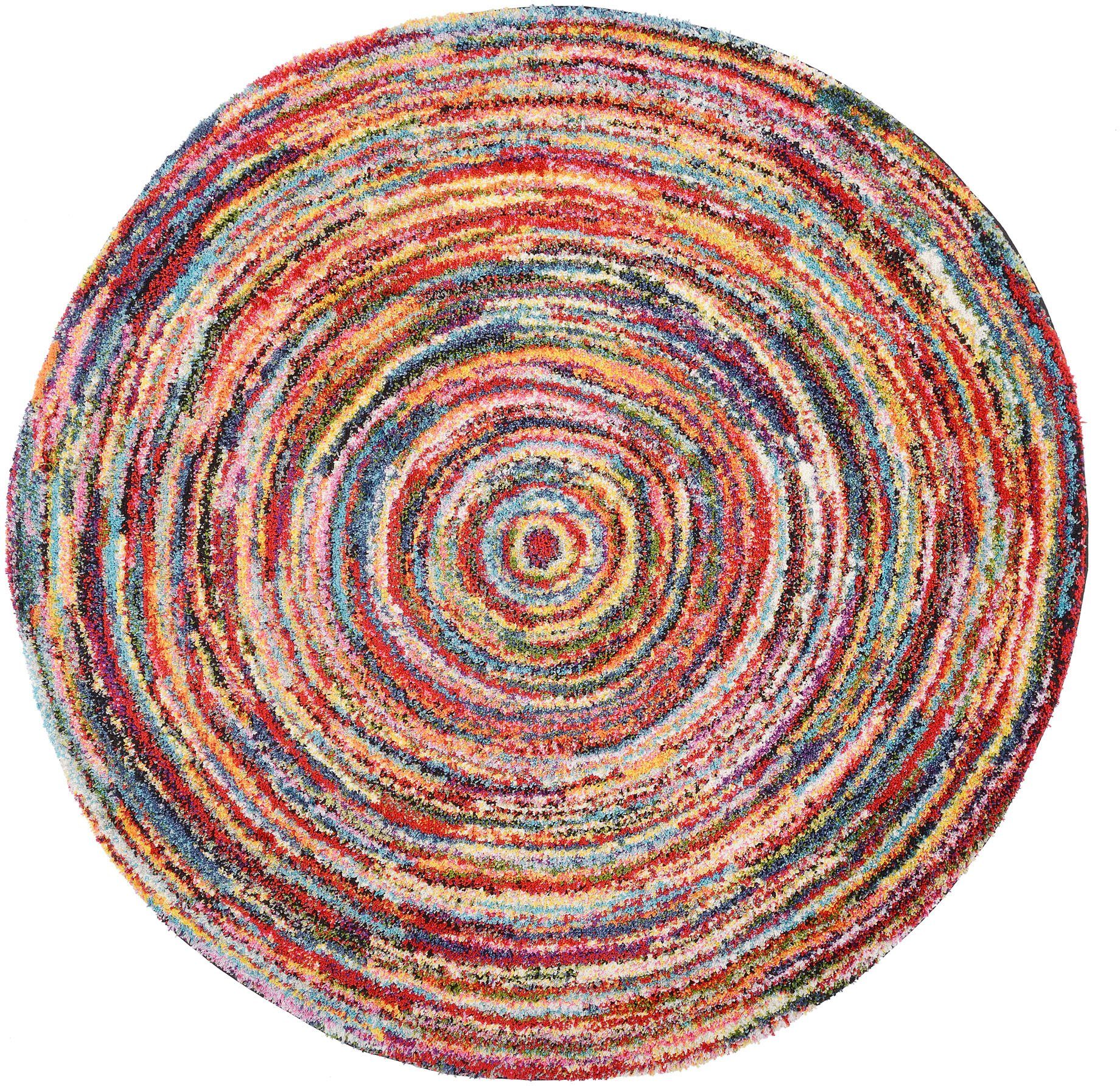 Teppich SIXTEEN ROUND, OCI DIE TEPPICHMARKE, rund, Höhe: 25 mm, Wohnzimmer