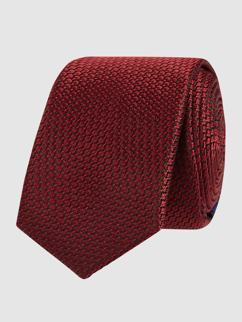 Krawatte aus Mikrofaser (4,5 cm) in bordeaux rot