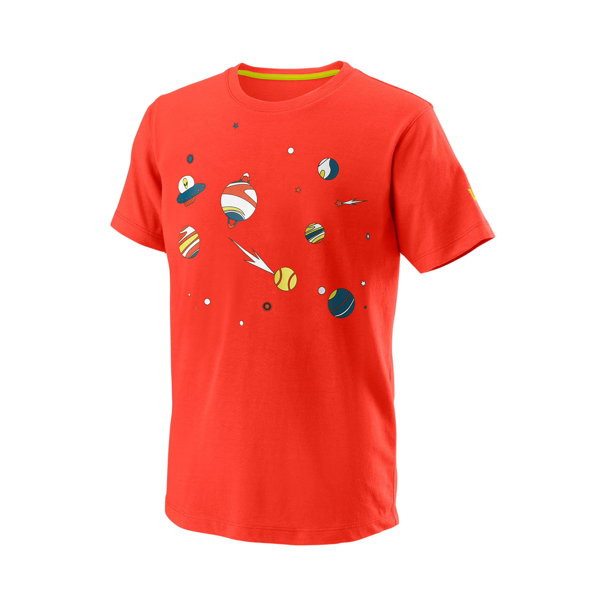 Planetary Tech T-Shirt Jungen - Orange, Mehrfarbig