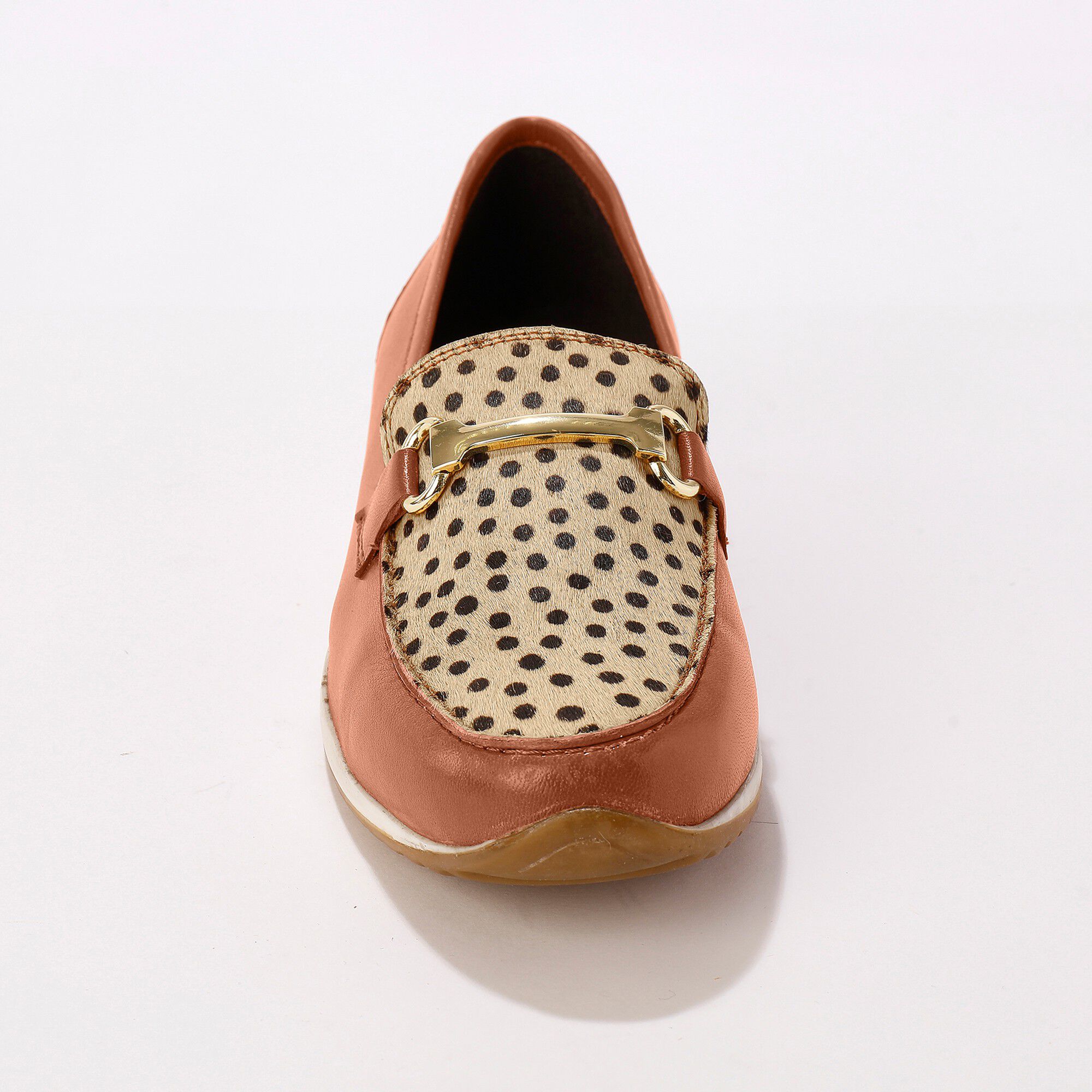 Mocassins compensés cuir souple largeur confort