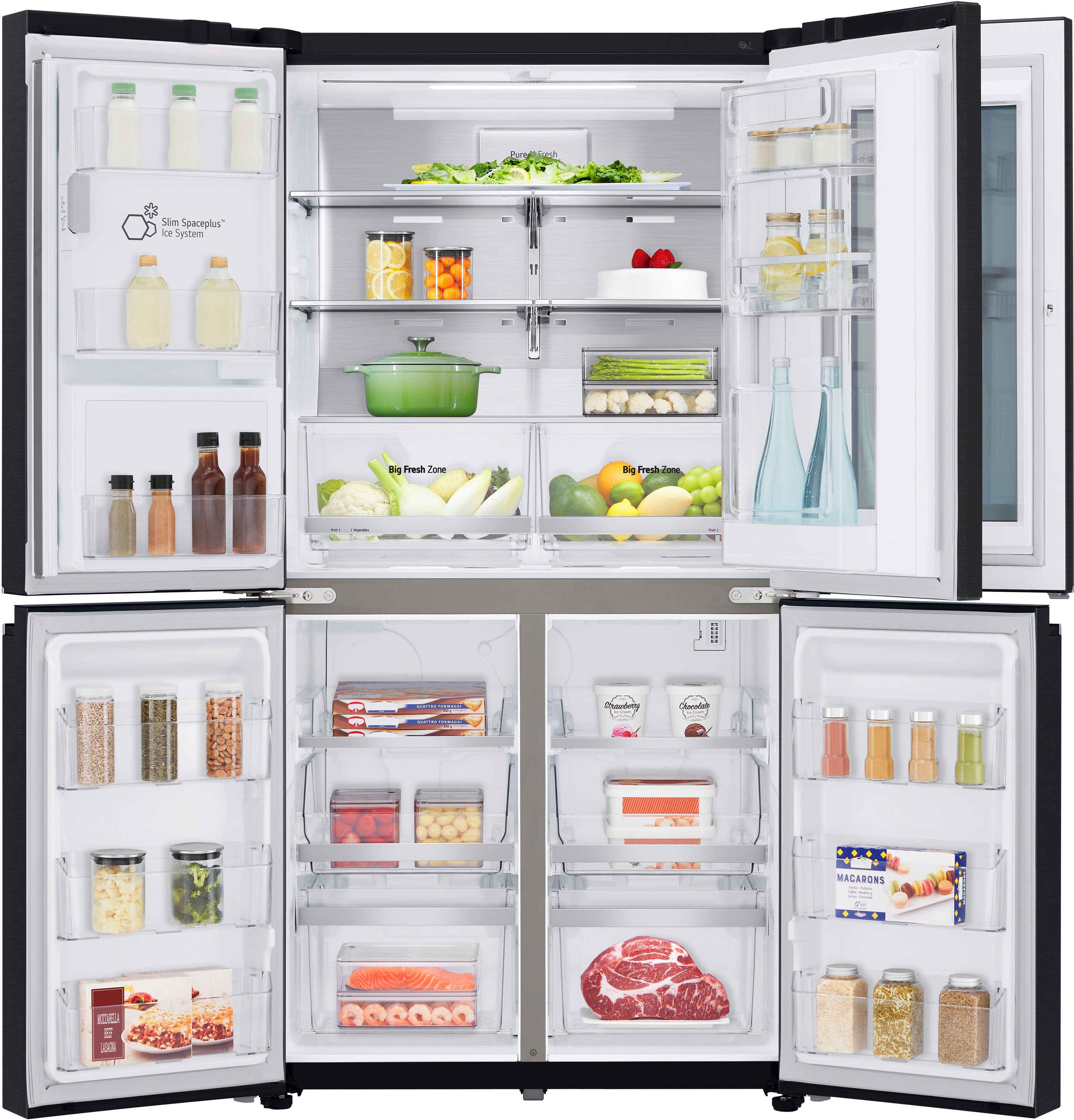 LG Multi Door GMX945MC9F, 179,3 cm hoch, 91,2 cm breit