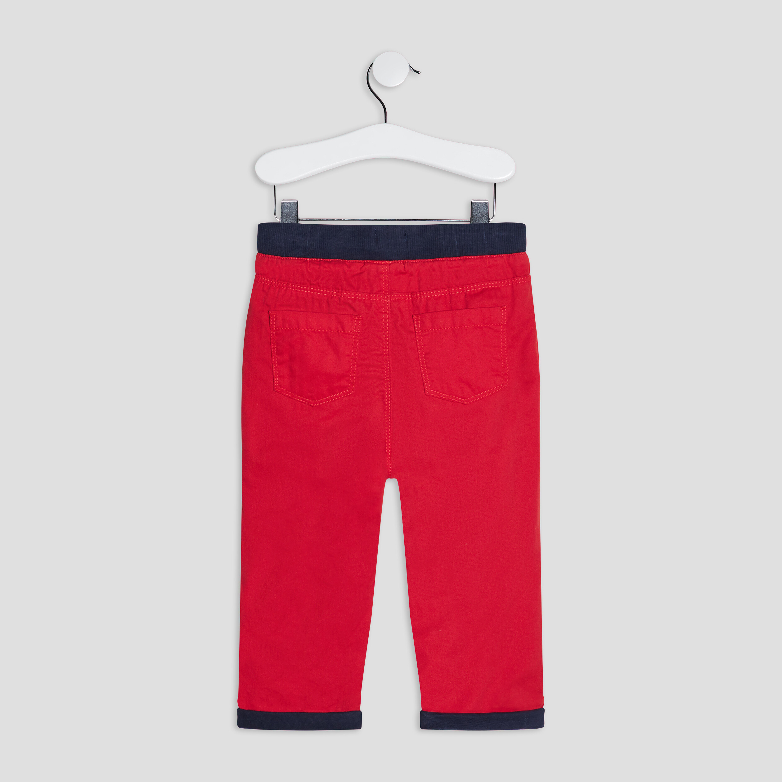 Pantalon droit rouge bébé garçon | La Halle