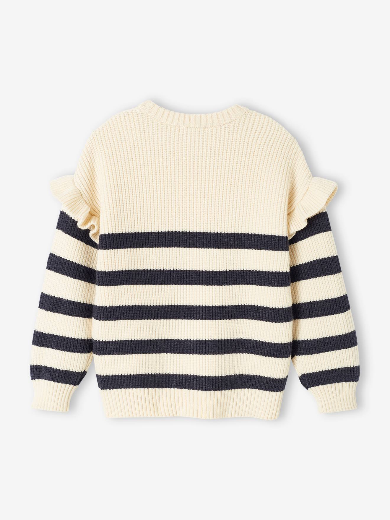 Vertbaudet Mädchen Pullover Oeko-Tex - wollweiß