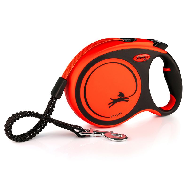 flexi Xtreme Gurt-Leine L - orange, 8 m, <55 kg