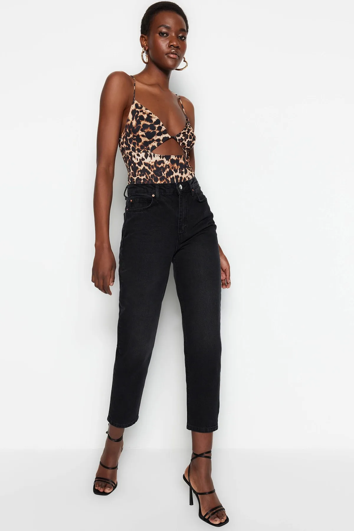 Trendyol Collection  Jeans - Schwarz - Mom