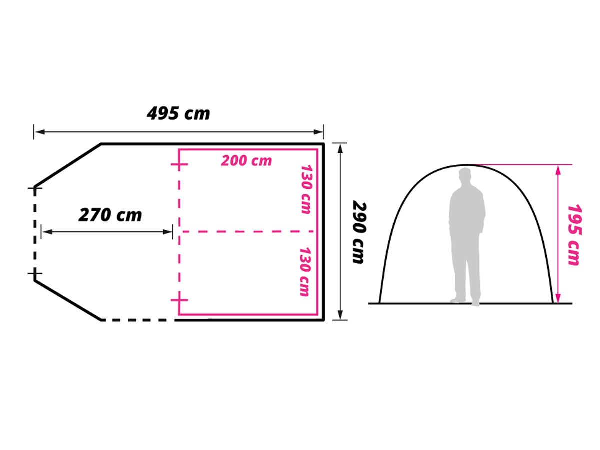 Obelink Optima 4 TC Tunnelzelt