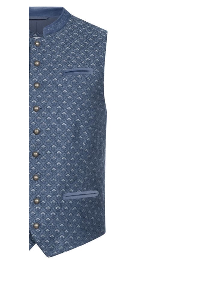 Nübler Trachtengilet Edmund in Blau günstig kaufen