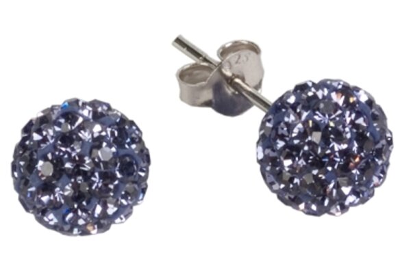 Impala Kugel 8 mm violet Ohrstecker