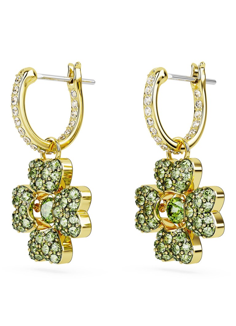 Orecchini a cerchio Swarovski Idyllia Mini placcati in oro
