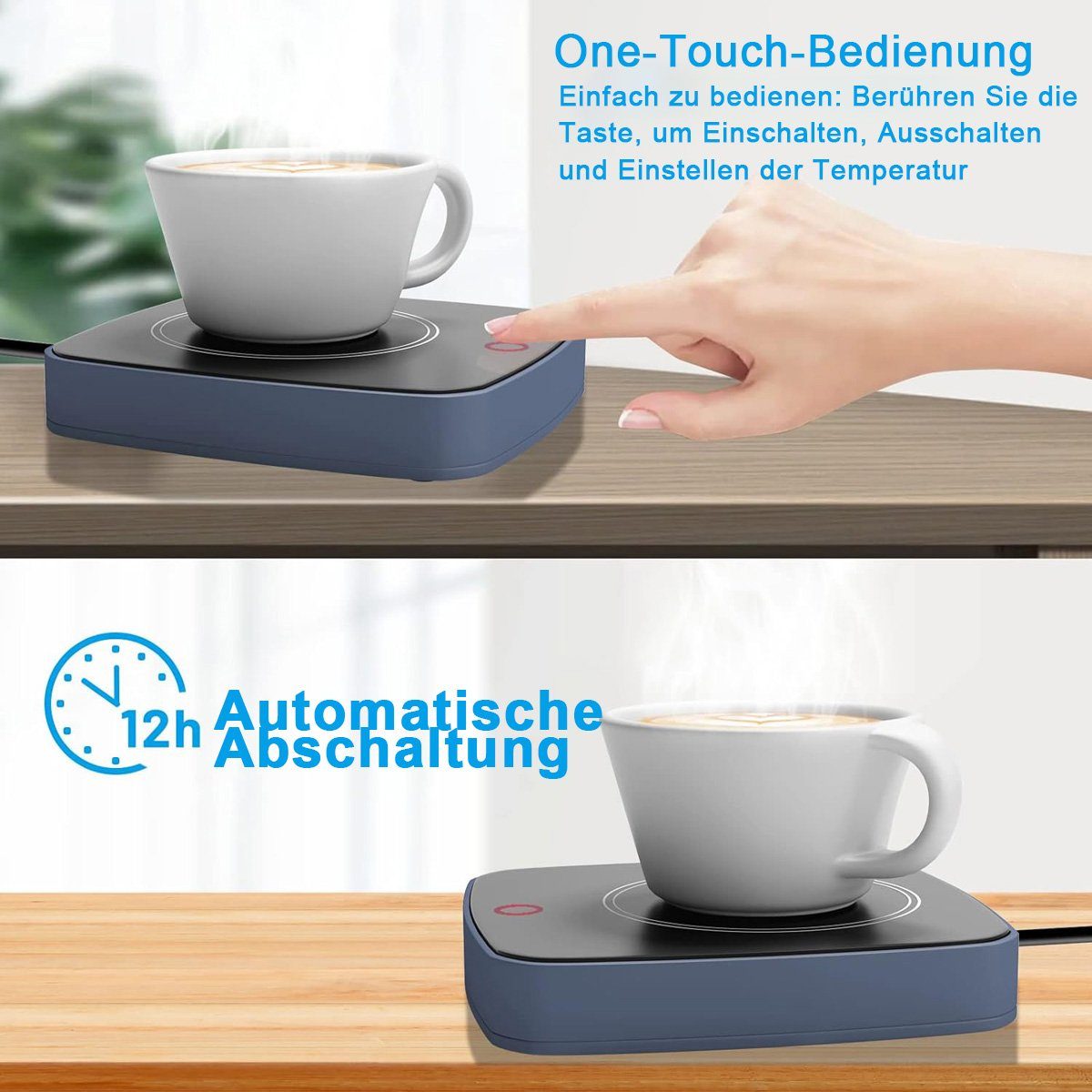 Yoyaxi Tassenwärmer Intelligenter Kaffeetassenwärmer - Getränke warmhalten
