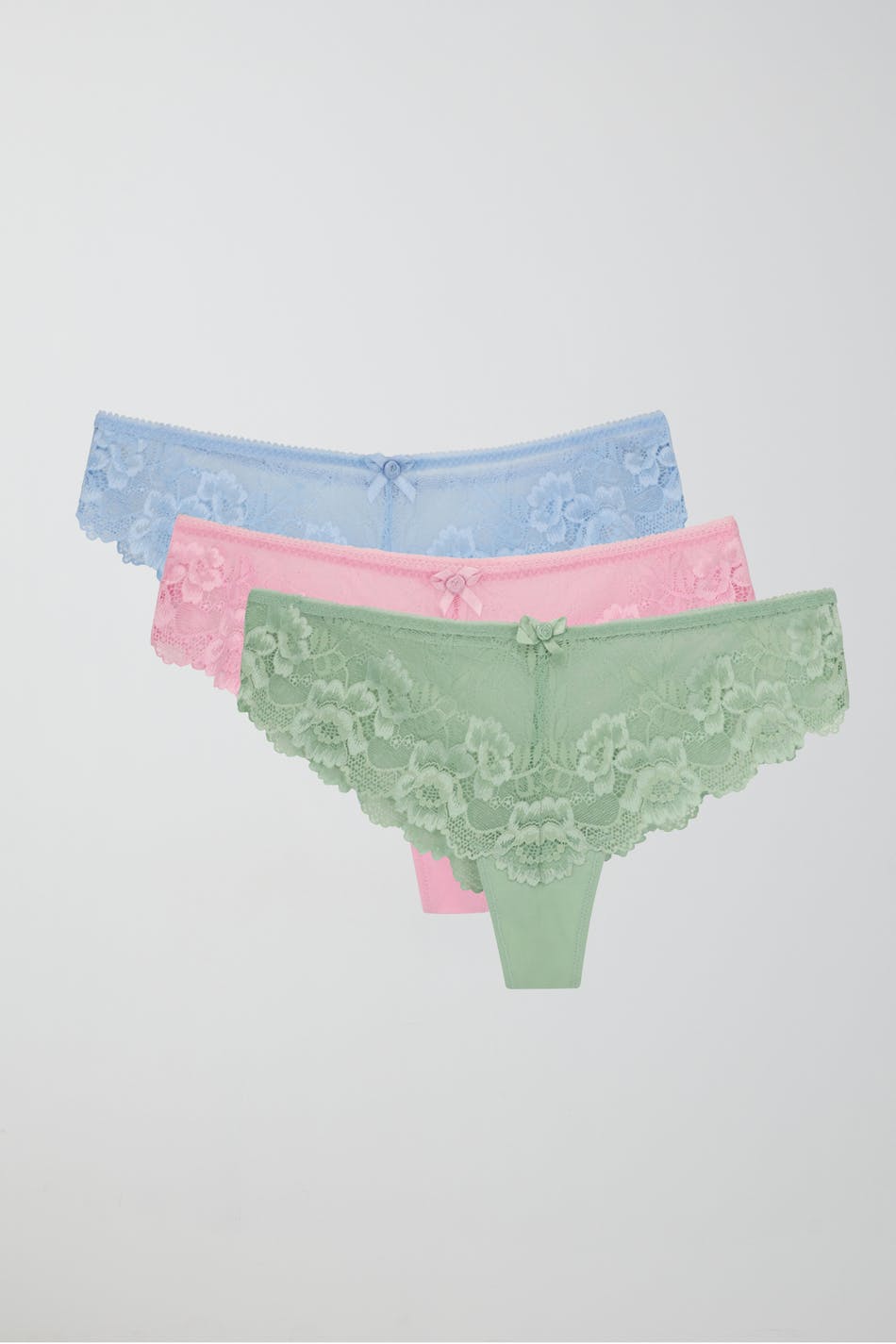 3-pack lace string