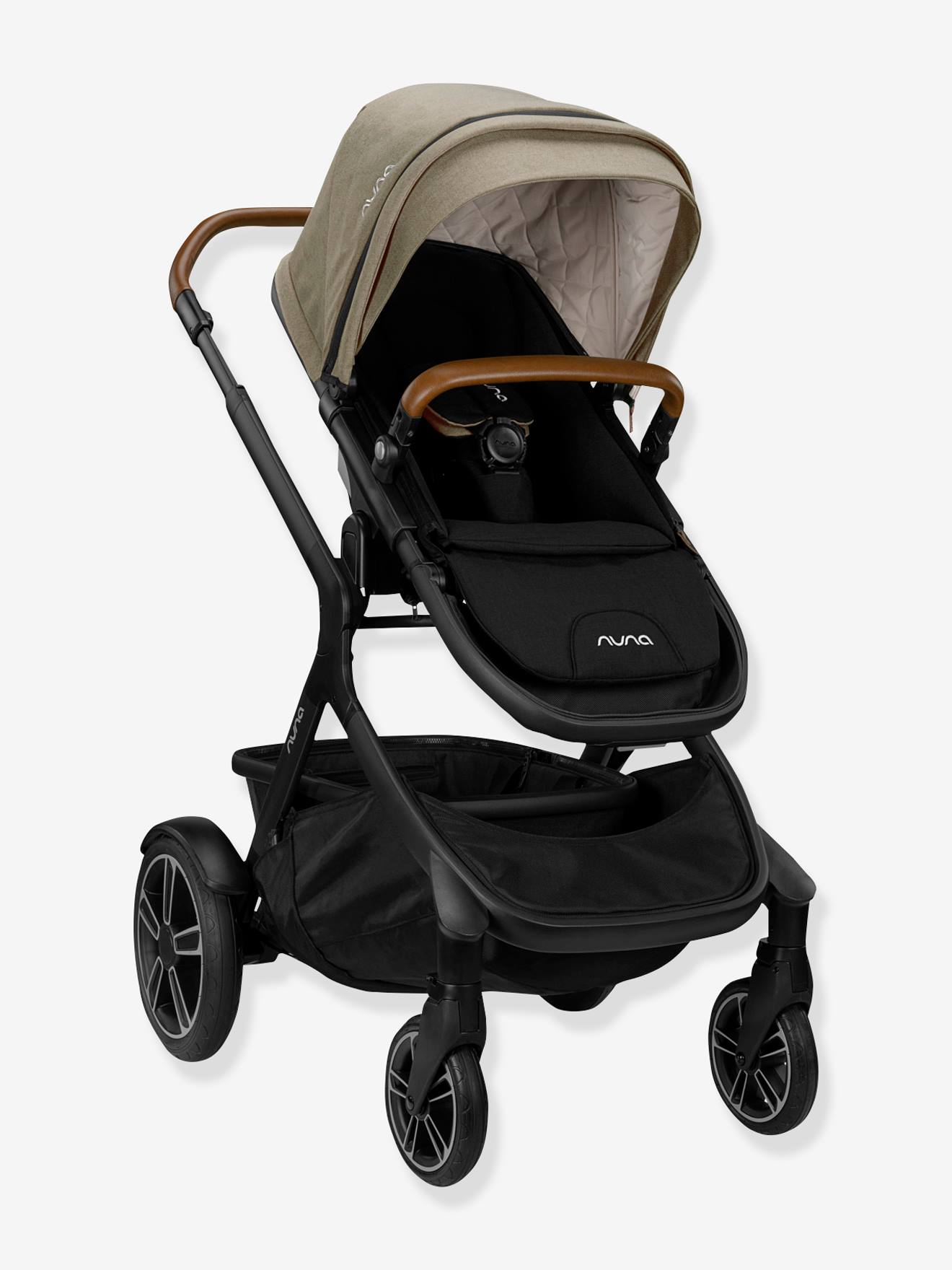 Poussette NUNA Demi Grow bicolore noir/beige (timber)
