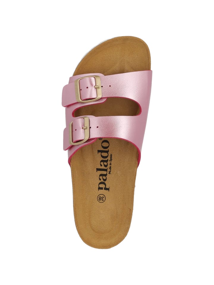 palado Pantoletten in Pink Metallic günstig kaufen