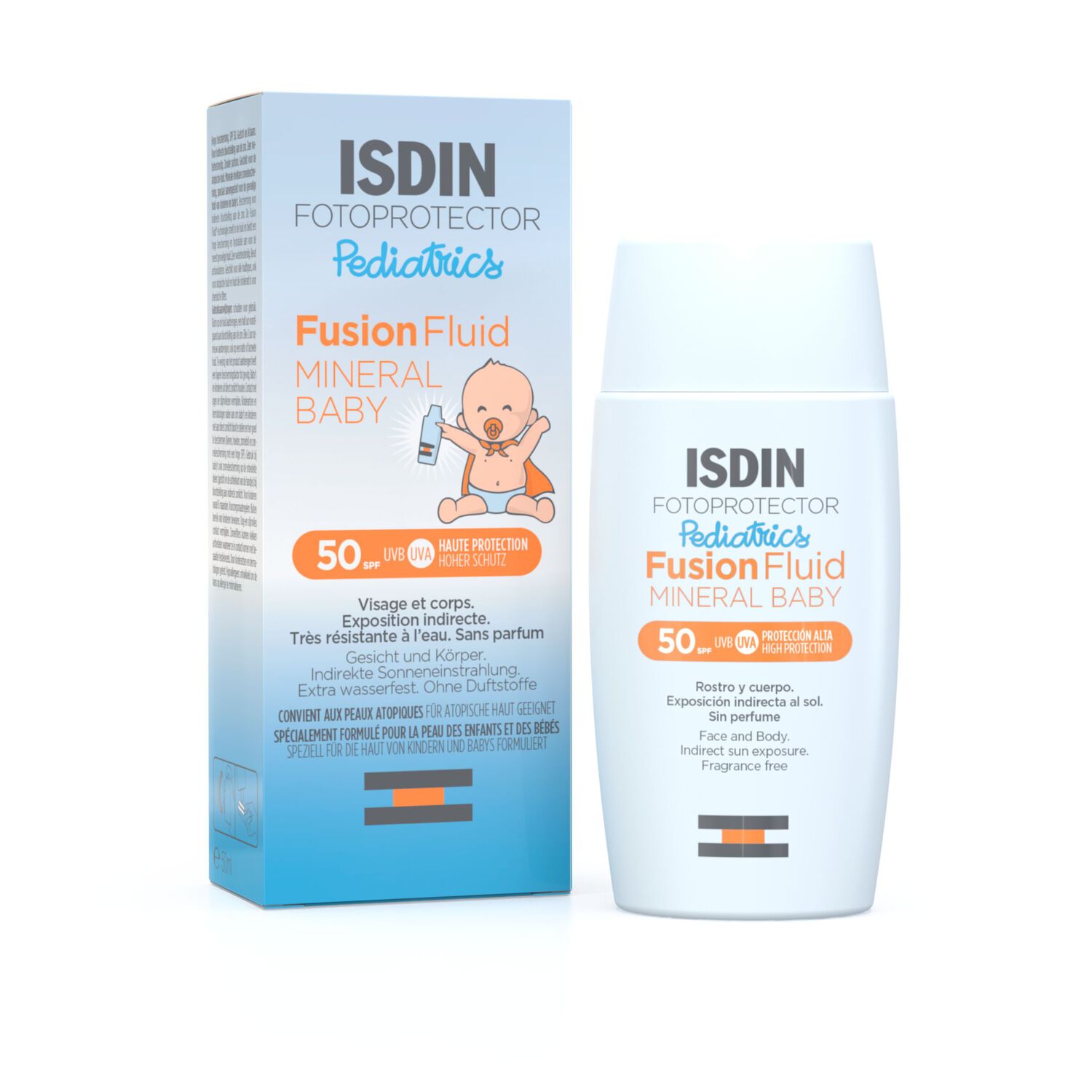 Isdin Mineral Baby Crème solaire visage pour enfants SPF50 50ml