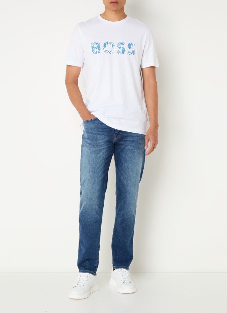 Blugi HUGO BOSS Delaware Slim-Fit, decolorare medie