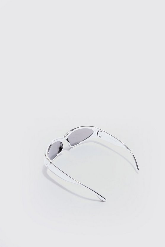 Silbergraue Sonnenbrille