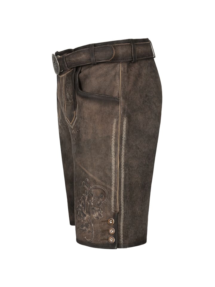 KRÜGER Lederhose Arijus in braun günstig kaufen 46