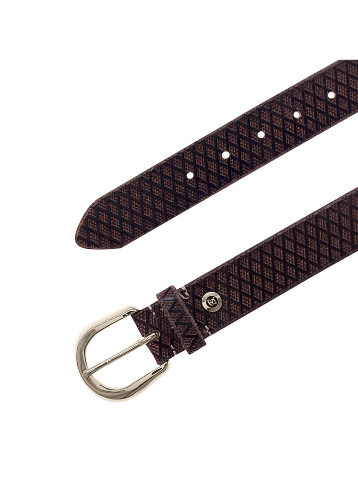 b.belt Gürtel Leder in dunkelbraun günstig kaufen
