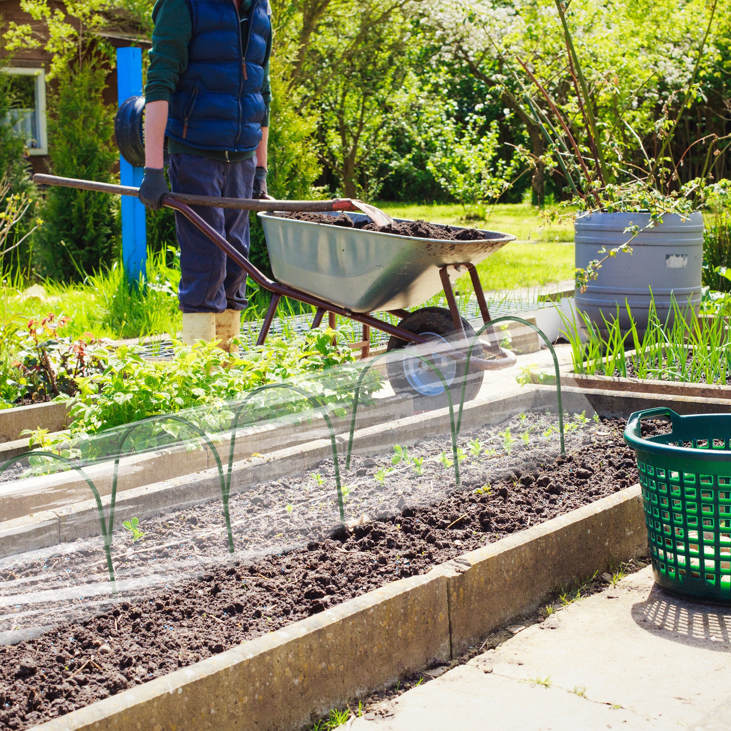 relaxdays Pflanztunnel Tunnelbögen im 6er Set