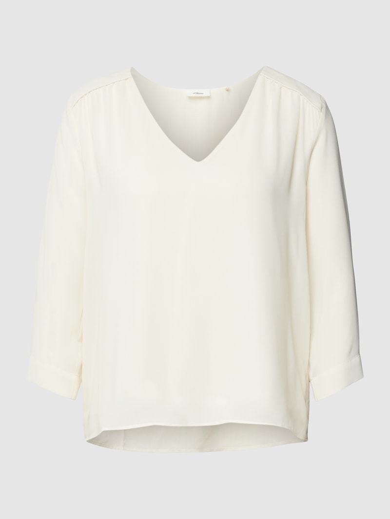 Bluse mit 3/4-Arm in ecru
