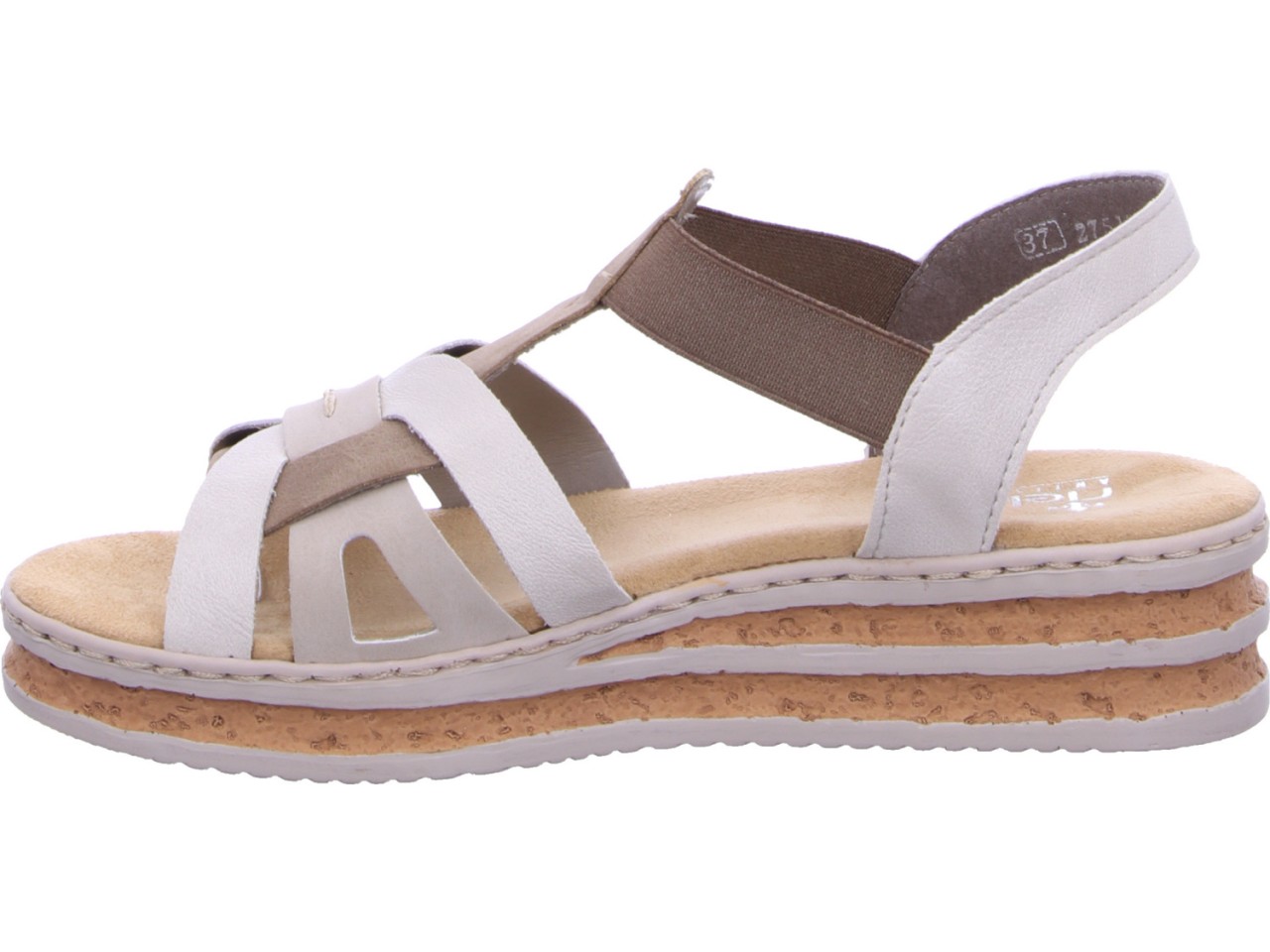 RIEKER Klassische Sandalen beige