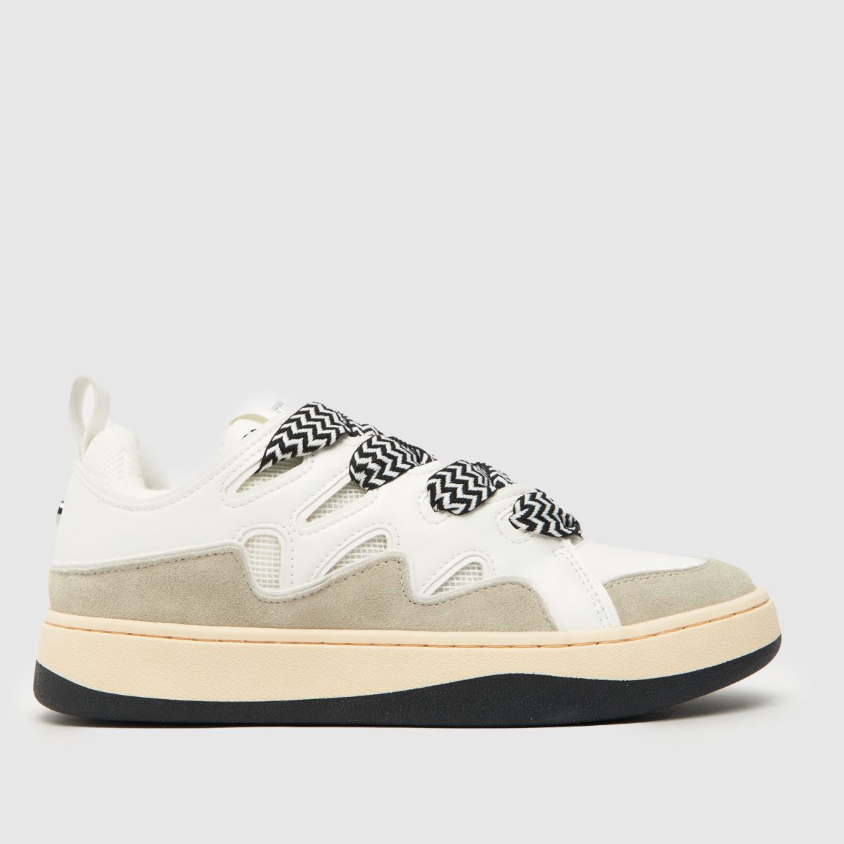 Steve Madden boty na skateboarding v bílé a béžové barvě