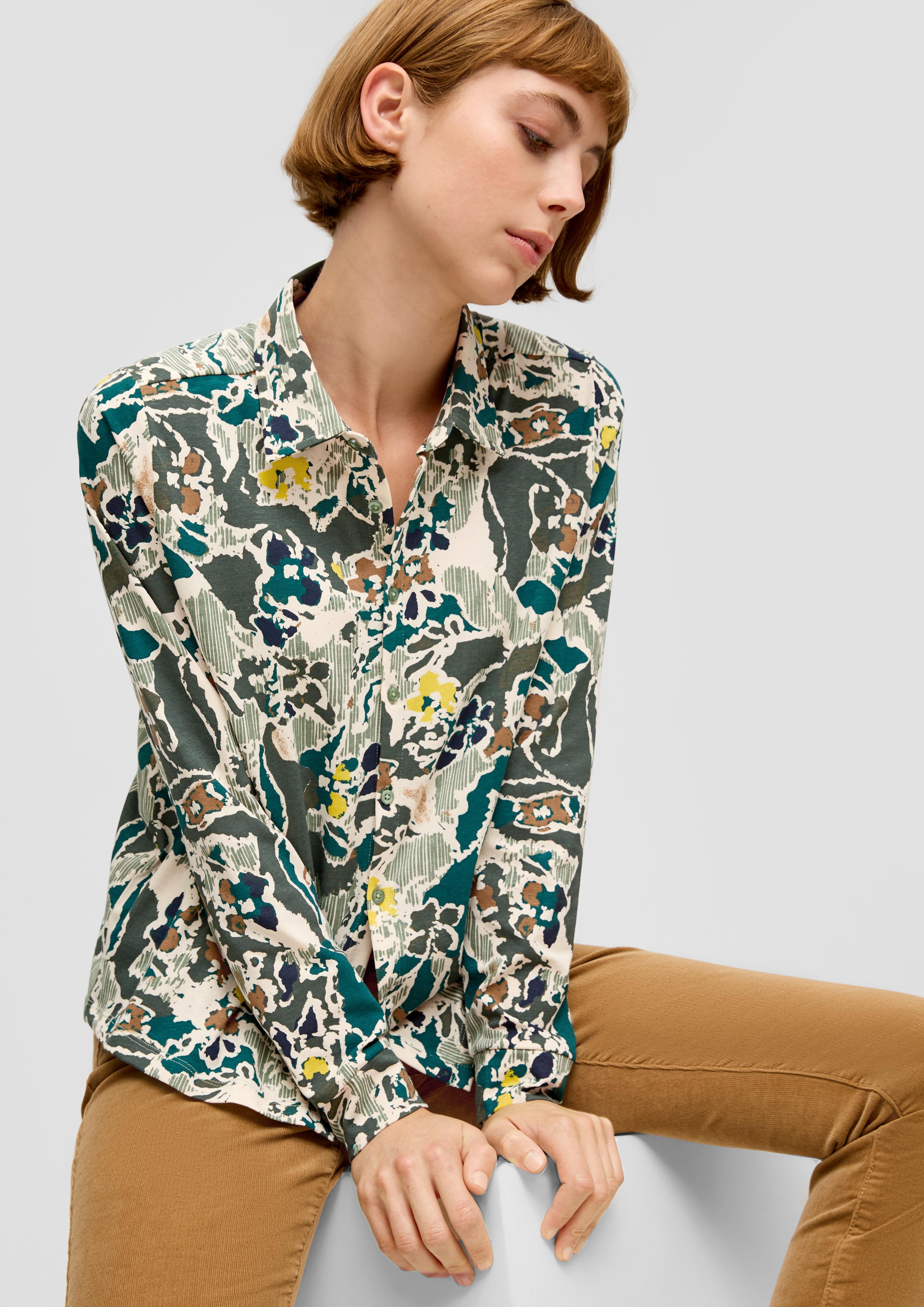 Bluse aus Baumwollstretch  2137225-67A0