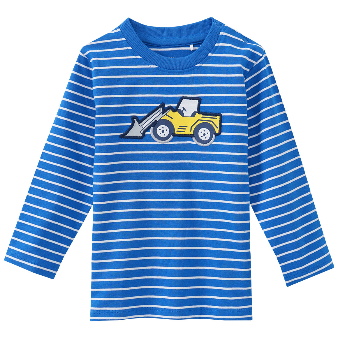 Baby Langarmshirt mit Radlader-Applikation