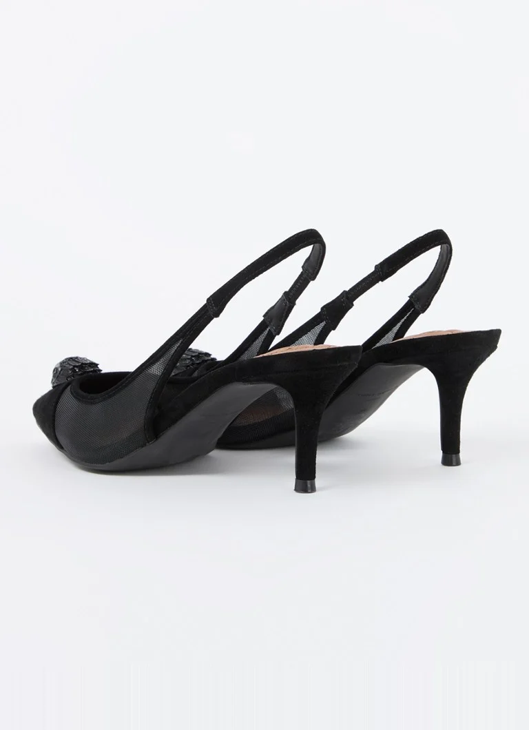 Kurt Geiger Belgravia -verkkokantalaukku mokkanahkaisilla yksityiskohdilla