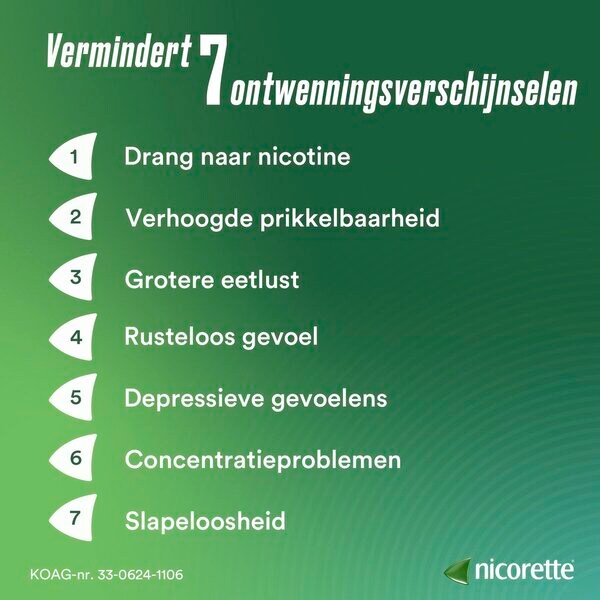 Nicorette Menthol Mint 4 mg sokeriton purukumi - 105 kpl