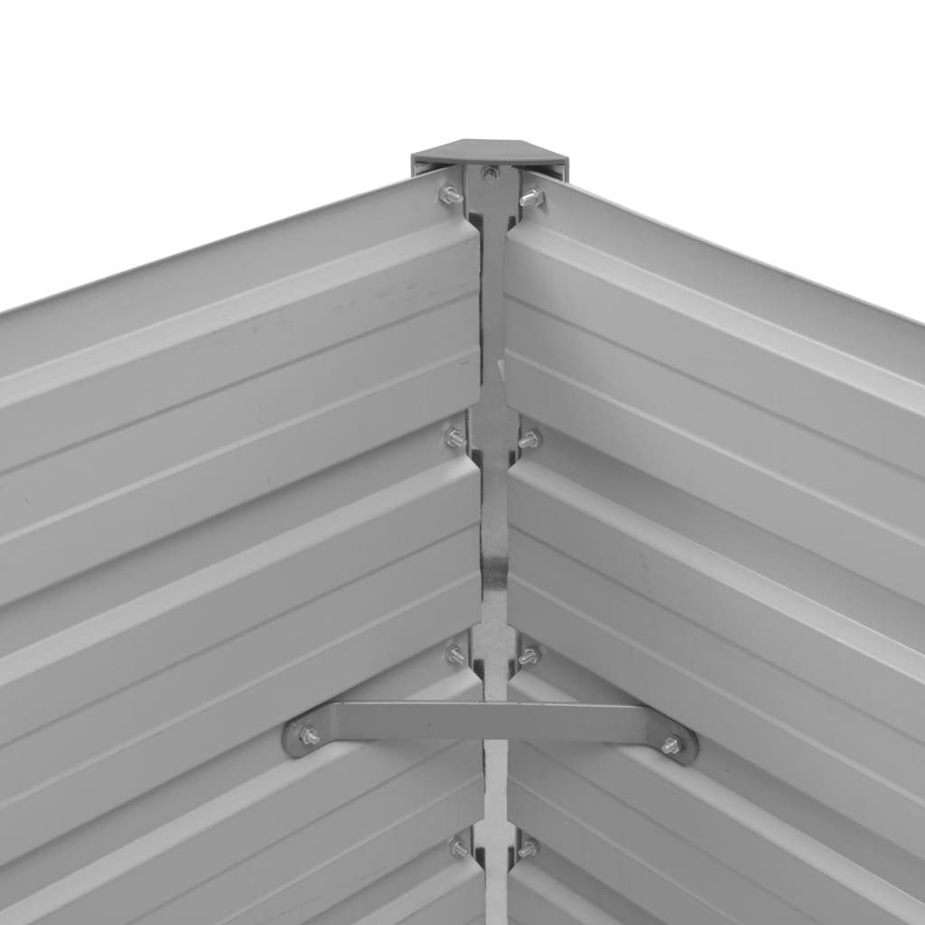 furnicato Hochbeet Garten-Braun 100 x 40 x 77 cm Verzinkter Stahl