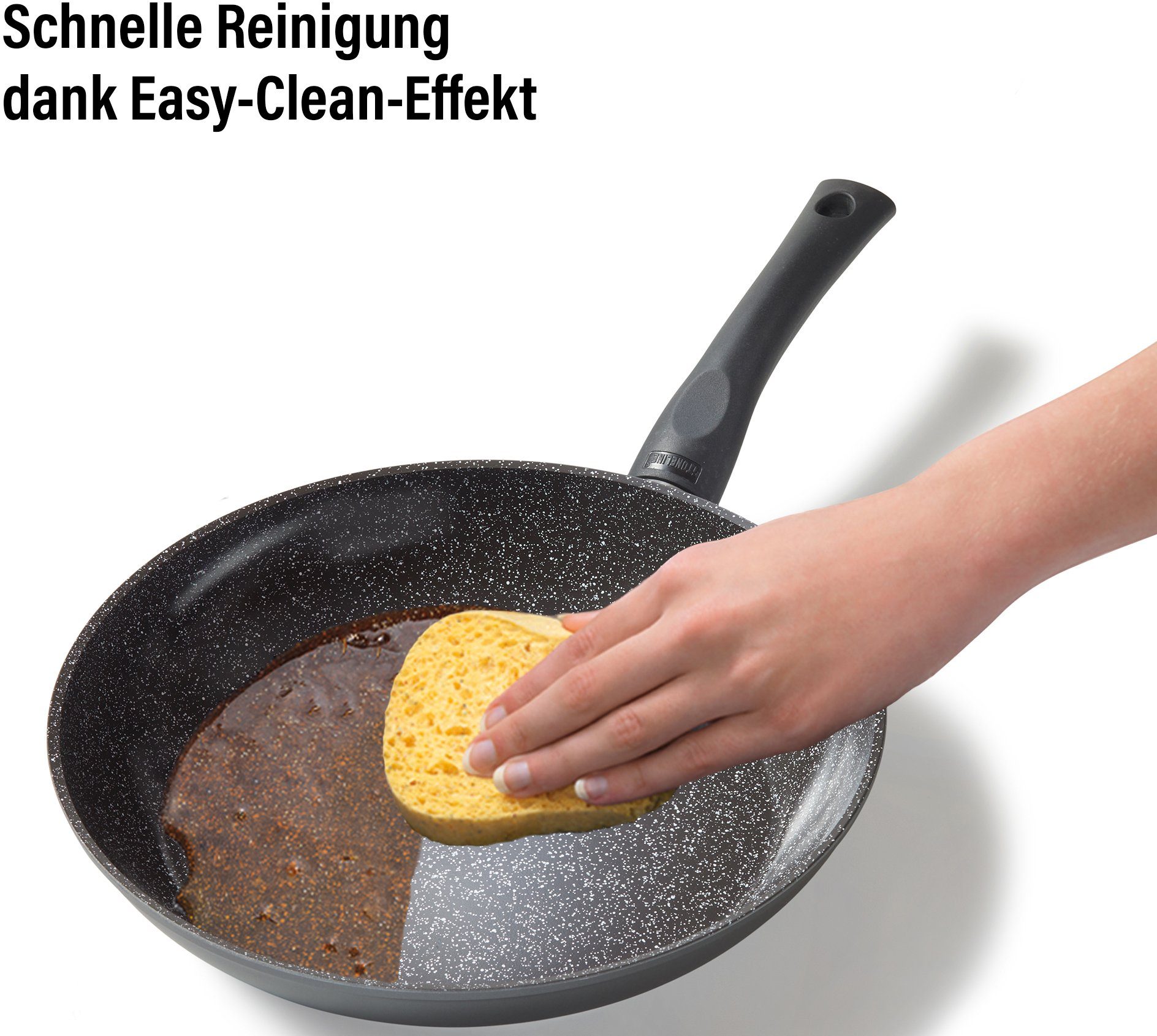 STONELINE Topf-Set CERAMIC, Aluminium (Set, 6-tlg), Induktion
