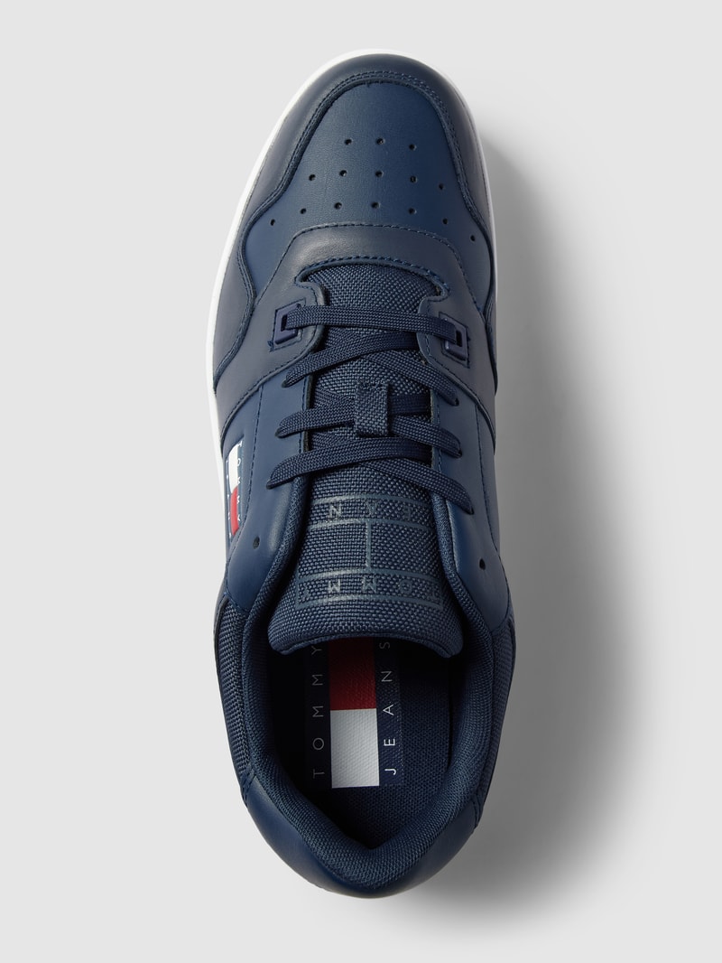 Sneaker mit Logo-Print Modell 'RETRO' in dunkelblau